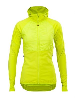 Lekka damska kurtka elastyczna do aktywnego biegu na nartach i na skitury, Silvini Asprino, kolor cytrynowy
